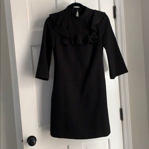 Black long sleeve from Nordstrom with ruffle top